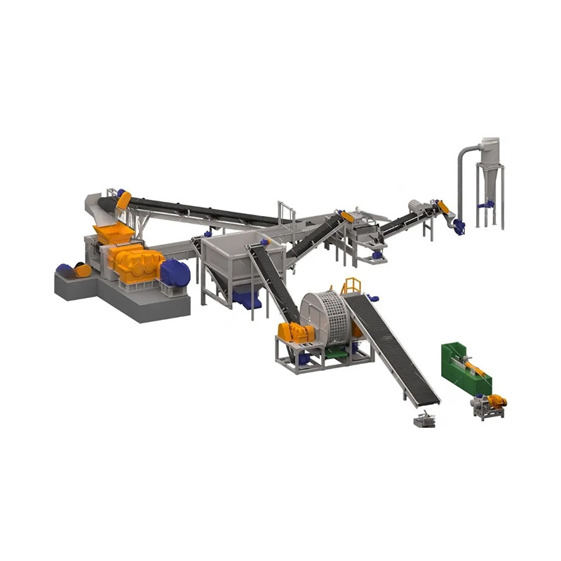 Stroj na recykláciu opotrebovaných pneumatík