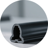 Stroj na vytláčanie gumy / silikónu